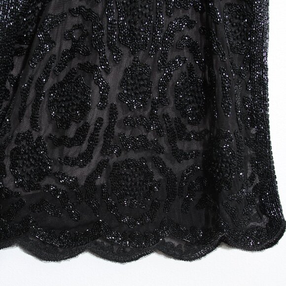 Free People FP Kristin's Limited Edition Mini Dress Beaded Black Rare Size 4 - Picture 12 of 16